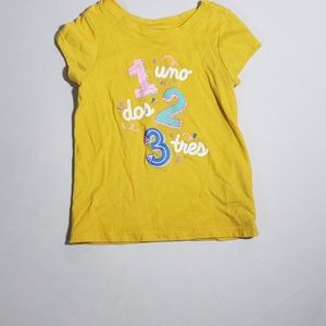 Uno, dos, tres toddler t shirt